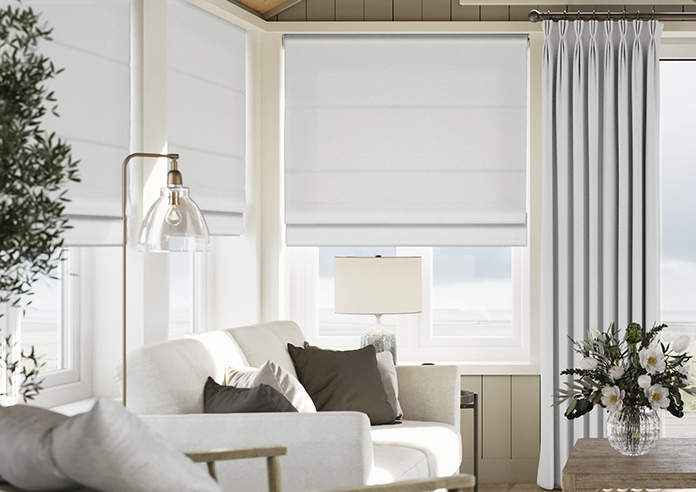 Norleigh, Dove - Twist&Fit Roman Blind - Image 3